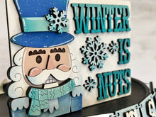 Load image into Gallery viewer, Winter Nutcracker Quick and Easy Tiered Tray File SVG, Glowforge , LuckyHeartDesignsCo
